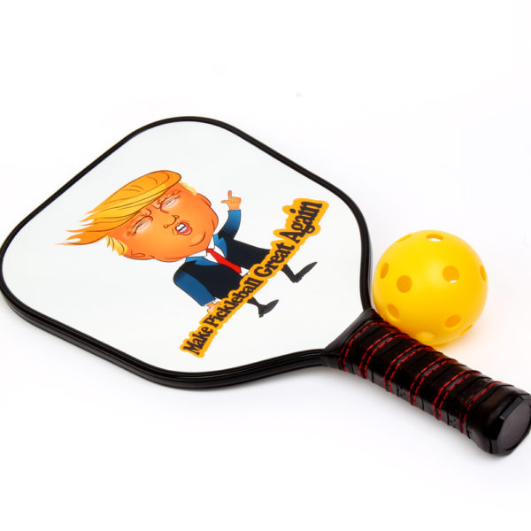 Composite Pickleball Paddle with Donald Trump Cartoon - Image 2