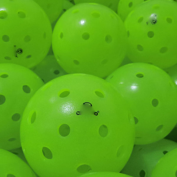 Neon Green Seamless Rotation Pickleball Ball, Outdoor 40-Hole Pickleball Ball