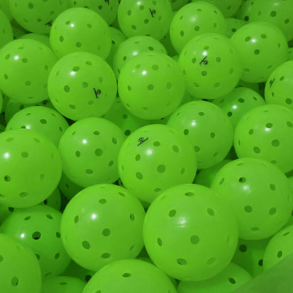 Neon Green Seamless Rotation Pickleball Ball, Outdoor 40-Hole Pickleball Ball - Image 2