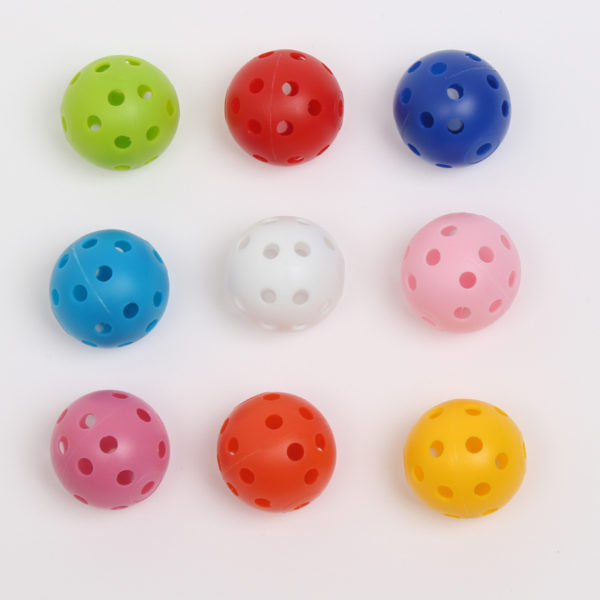 Stock Hard 26-hole Indoor Pickleball Ball, with more than 10 colors available - Image 2